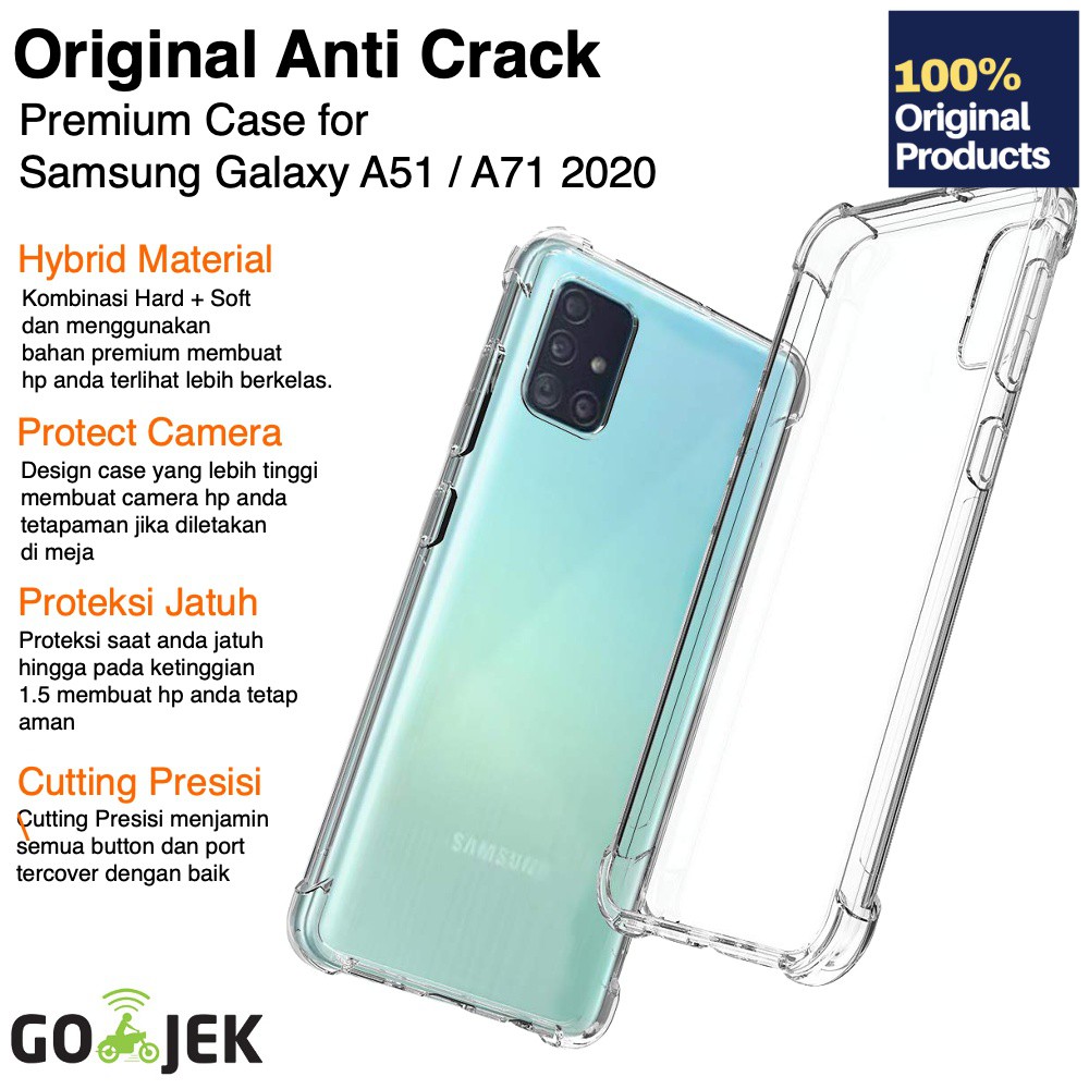 Original Fuze Anti Crack CLEAR Case Samsung Galaxy A51