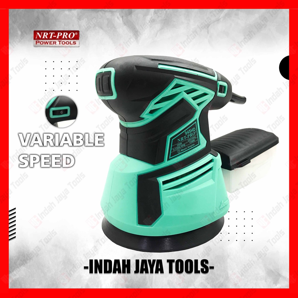 NRT-PRO 945 HD Mesin Amplas Bulat VARIABLE SPEED - Orbital Sander NRT-PRO 945HD Amplas Orbital