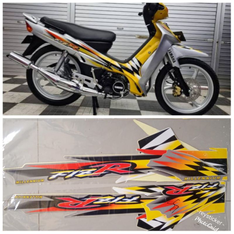 Striping Yamaha F1ZR Milenium Kuning silver