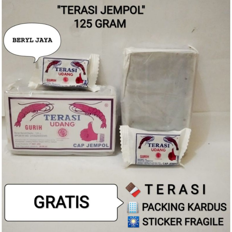 

Terasi Udang Asli Khas Cirebon Cap Jempol Kecil 125 gram