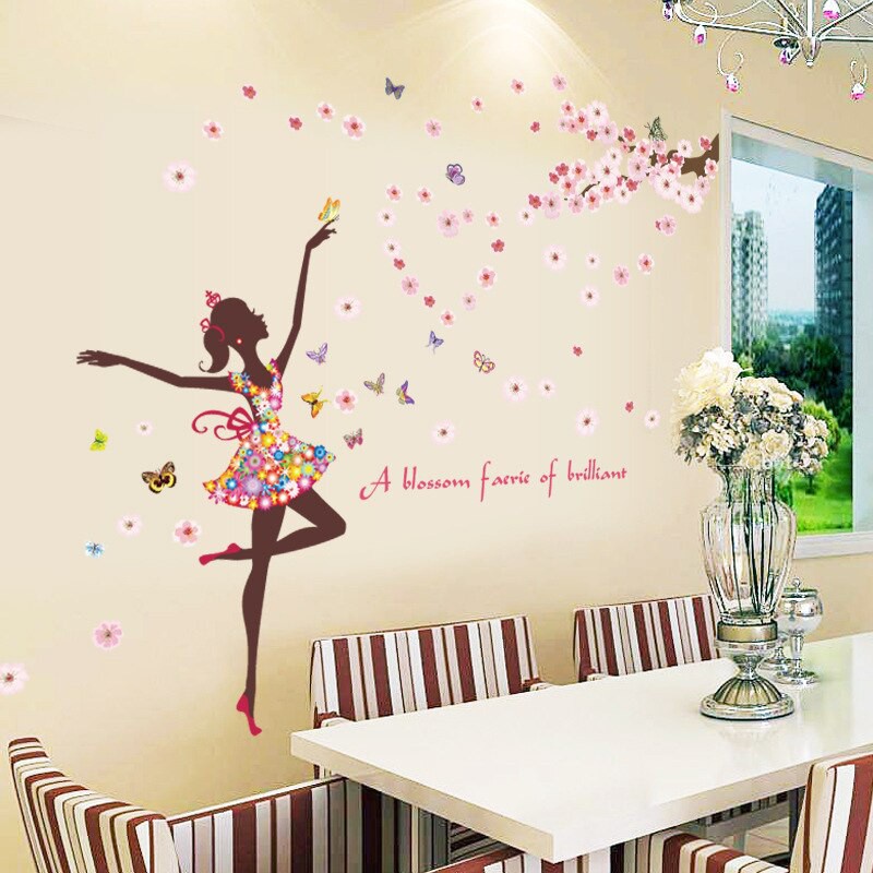 WPSBGS HM92005 BRILLIANT FAIRY BALET DANCE TARI 60X90 WALLSTICKER STIKER DINDING WALLPAPER