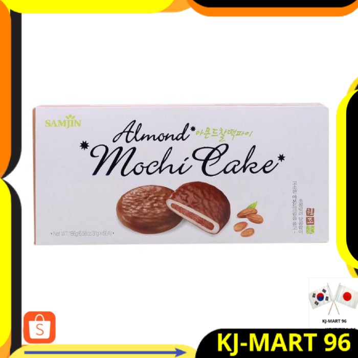 

KOREAN FOOD/MAKANAN KOREA/SNACK KOREA IMPORT SAMJIN MOCHI ALMOND CAKE MADE IN KOREA ORIGINAL