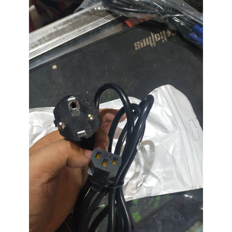 Kabel power/AC komputer ,cpu, LCD monitor