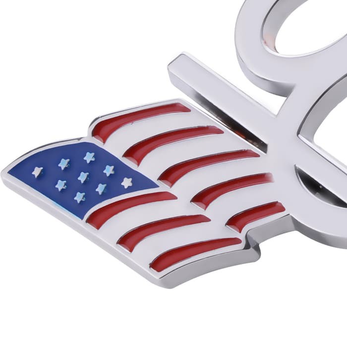 DWCX Car Emblem Badge Sticker Decal Auto 3D Metal Plated V8 American