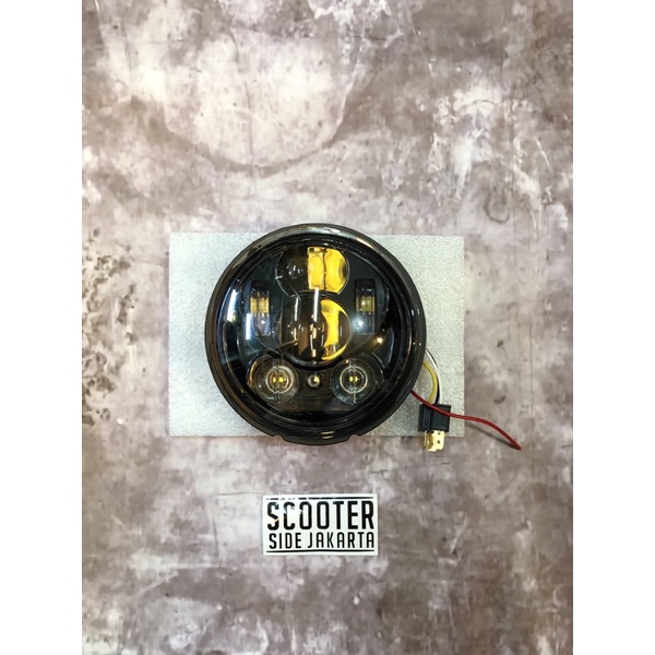 Headlamp LED Daymaker With DRL Vespa Lxv