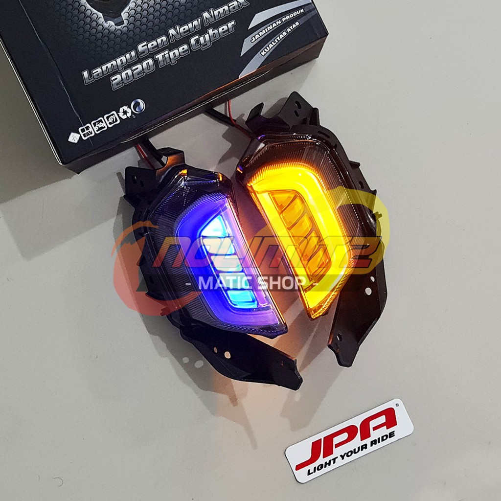 Lampu Sein Sen Sign Senja LED JPA Cyber 2 in 1 Smoke Yamaha NMAX 2020