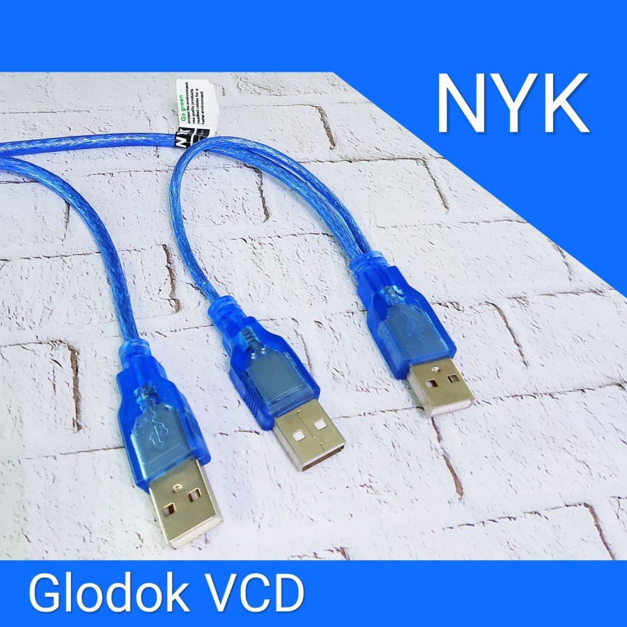 NYK Kabel USB Cabang / 2 USB male to USB