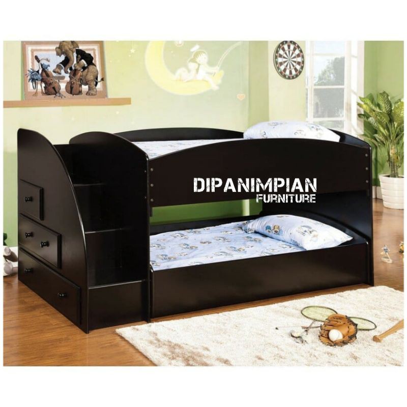 Tempat tidur tingkat- divan tingkat minimalis-ranjang tidur tingkat minimalis