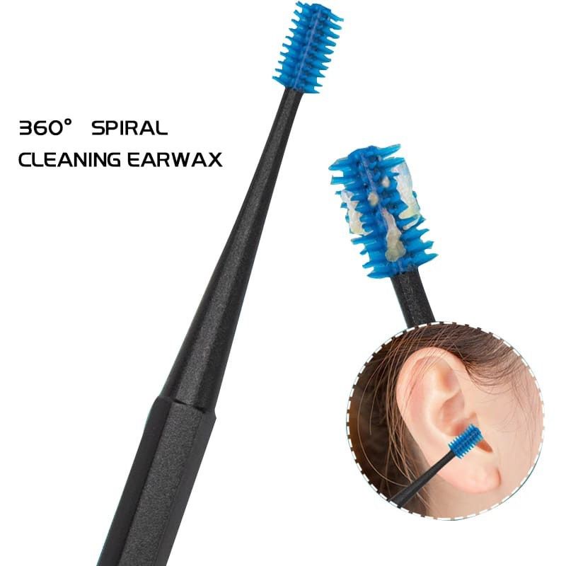 BIG SALE MRCAISEN KOREK KUPING SILICONE Earpick Pembersih Dua Sisi Wax Vac Silikon Lembut Spiral Penghilang K010