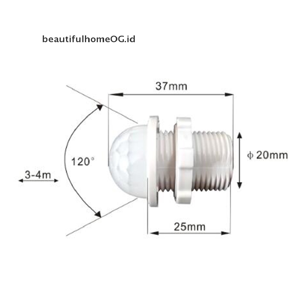 Lampu Malam Led Dengan Sensor Gerak Infrared Untuk indoor / outdoor