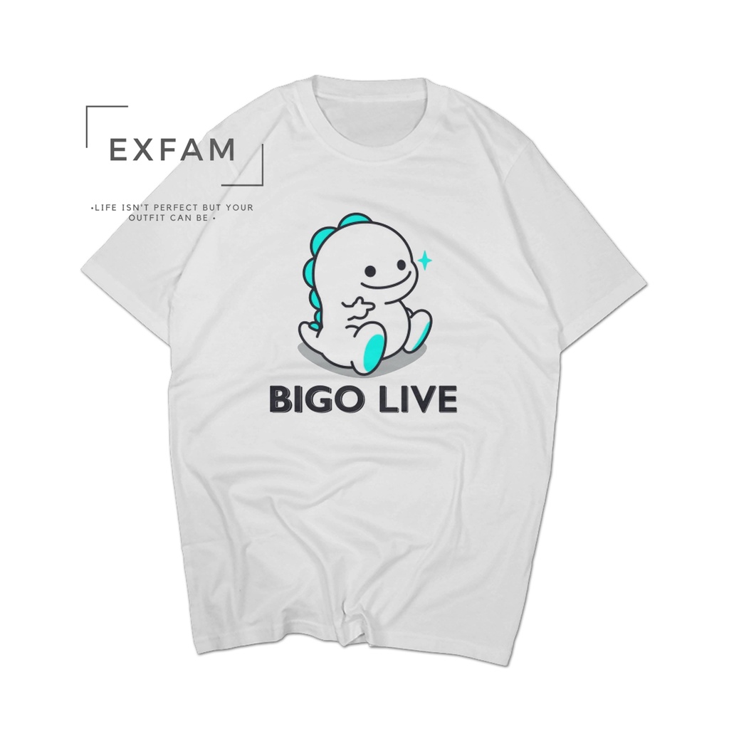 Kaos Bigo Live T Shirt Baju Bigo Pria Wanita Cotton Combed M L XL XXL