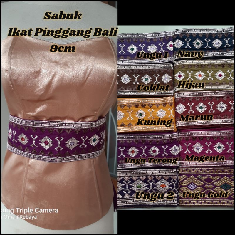 Sabuk Selendang obi bali bordir