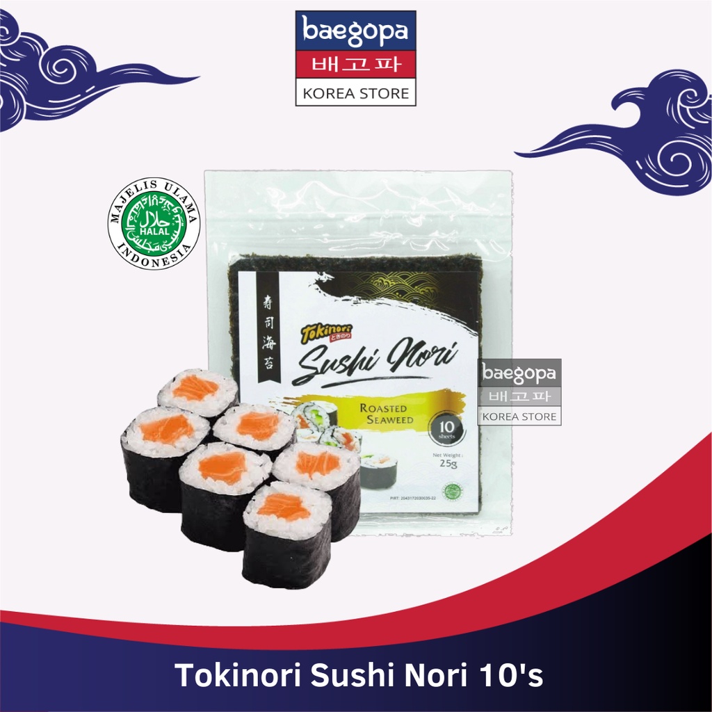 

TOKINORI Nori Kimbab & Sushi 10'S Halal | Gimbab Kulit Rumput Laut