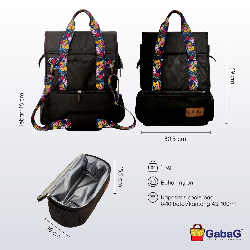 Gabag - Coolerbag - Thermal Bag - Executive Petunia