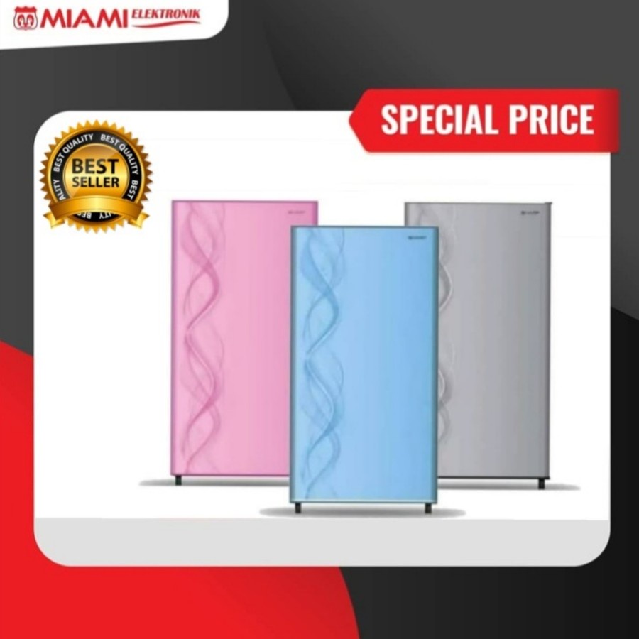 Lemari Es Sharp SJN192 184 Liter / Kulkas 1 Pintu SJN-192 / SJN192DAP SJN192DAB SJN192DAS SJN192DSP SJN192DSB SJN192DSH SJN192DVR SJN192DVB