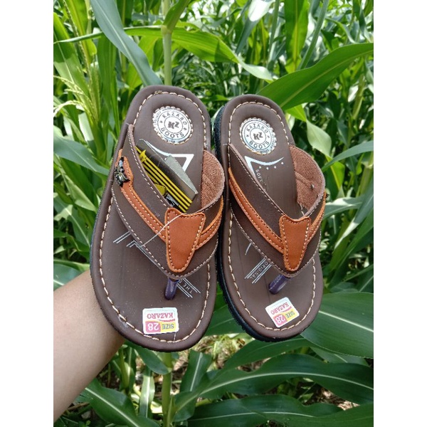 KAZARO ORIGINAL PREMIUM SANDAL ANAK LAKI-LAKI SANDAL KULIT SINTESIS Uk 28-37