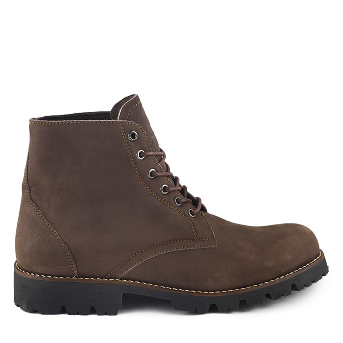 Sauqi Footwear - NEW Gantleman Sepatu Boots Safety Pria Kulit Asli Coklat