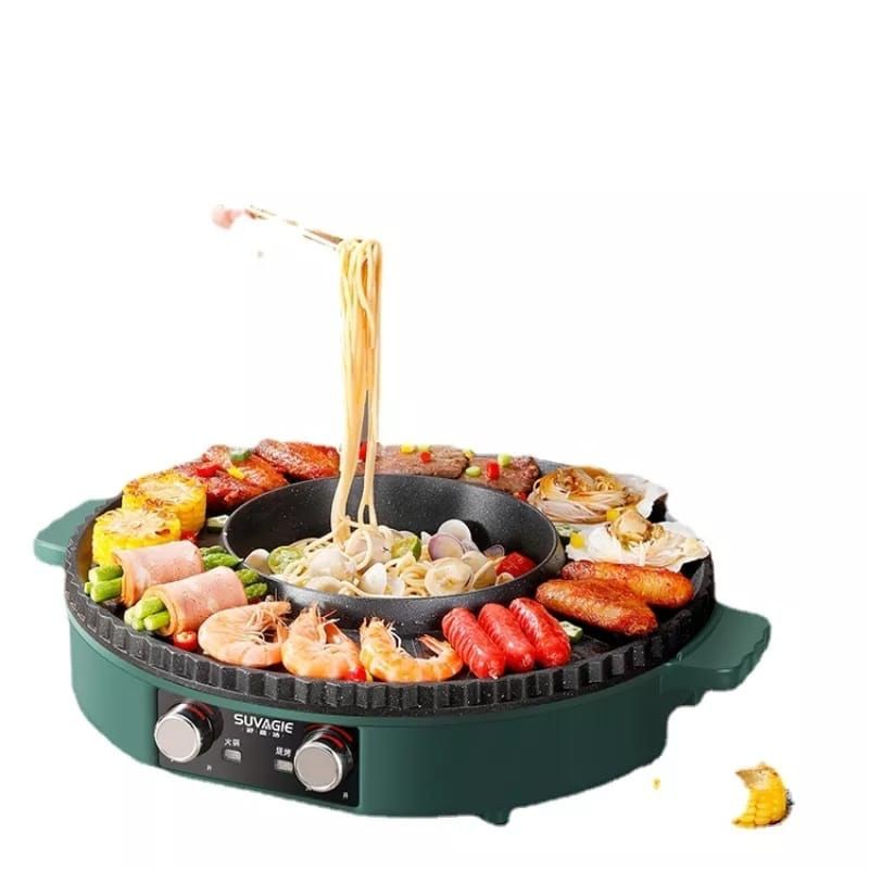 Panci Grill dan Steamboat Shabu listrik 2-IN1 PREMIUM QUALITY VENUS ACC