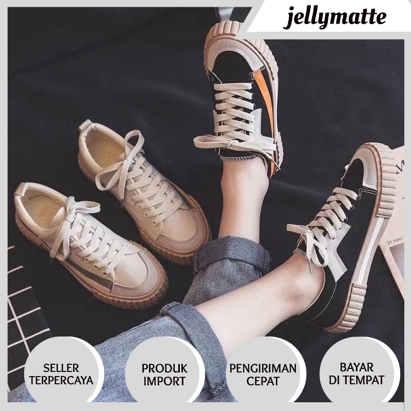 SEPATU WANITA IMPORT SS6301 Canvas Casual Best Sneakers wanita 2021 5080 JAKARTA