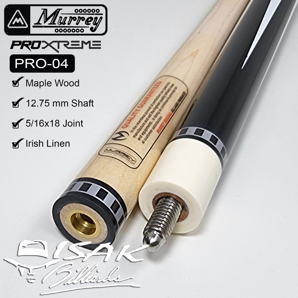 TERBARU MURREY PRO-4 XTREME POOL CUE - MAPLE BILLIARD CUE STICK STIK BILIAR