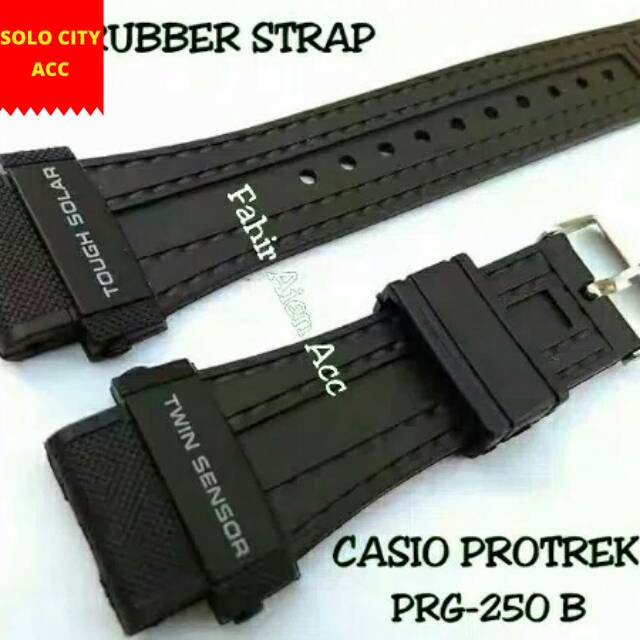 TALI JAM TANGAN CASIO PROTREK PRG-250B PRG 250 B PRG250B RUBBER STRAP TALI JAM CASIO PRG-250B