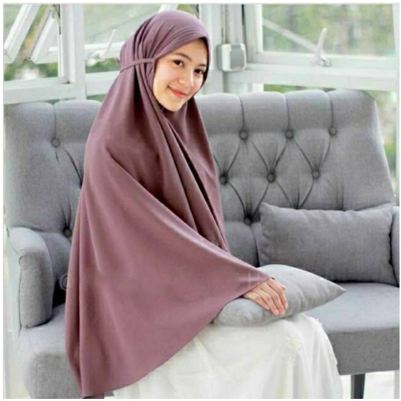 Siria Tali Diamond Jumbo Bergo Maryam Big Size Hijab Polos