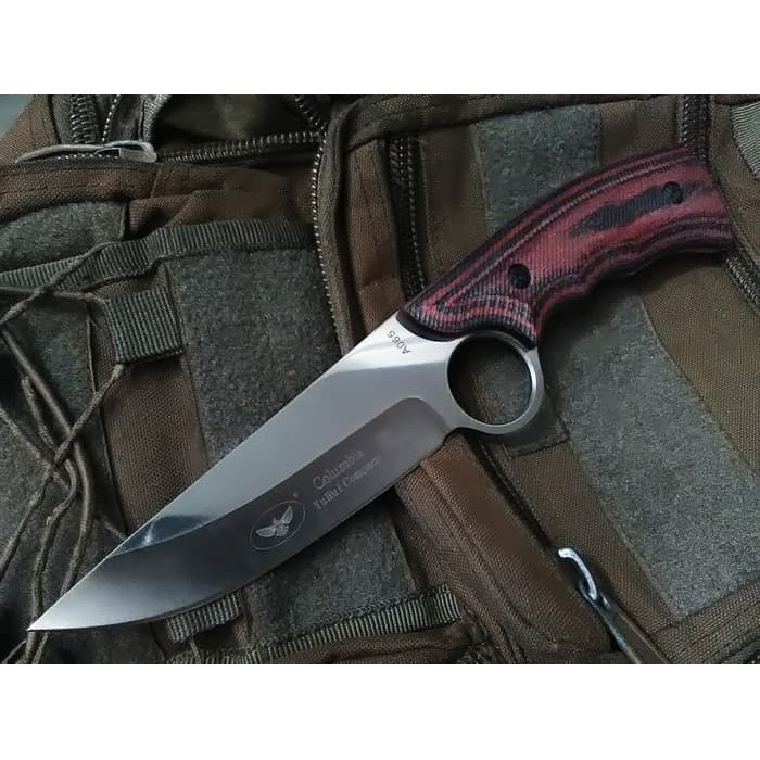 New Item! PISAU SANGKU COLUMBIA A065 P508 KNIFE BERBURU HUNTING SURVIVAL KIT Baru!