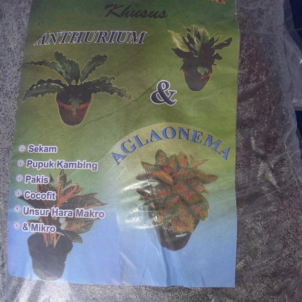✻ media tanam anthurium kemasan & Aglonema organik ✪