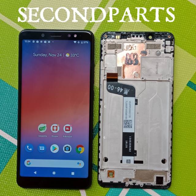 LCD FULLSET FRAME XIAOMI REDMI NOTE 5 / NOTE 5 PRO ORIGINAL COPOTAN