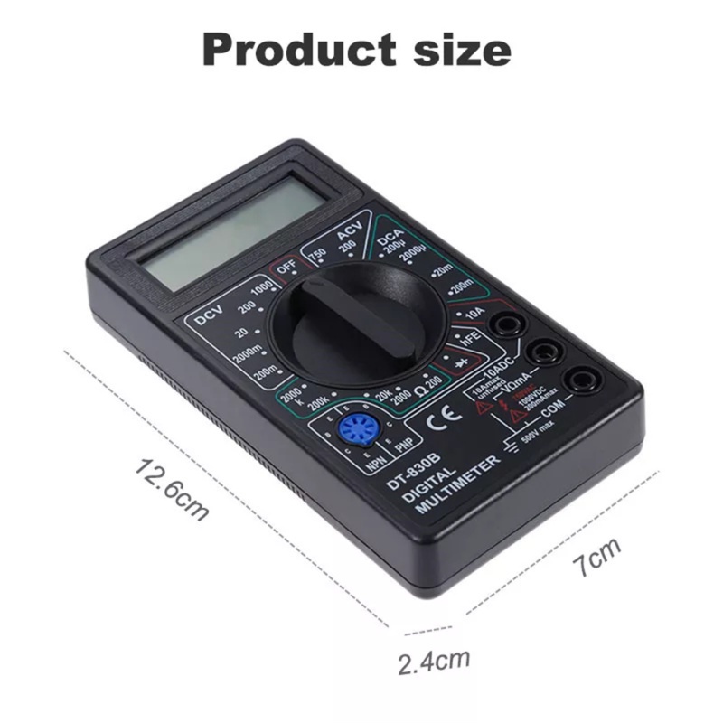 Multimeter DT830B / DT-830B Tofuda Model Avometer Multitester Digital Display LCD