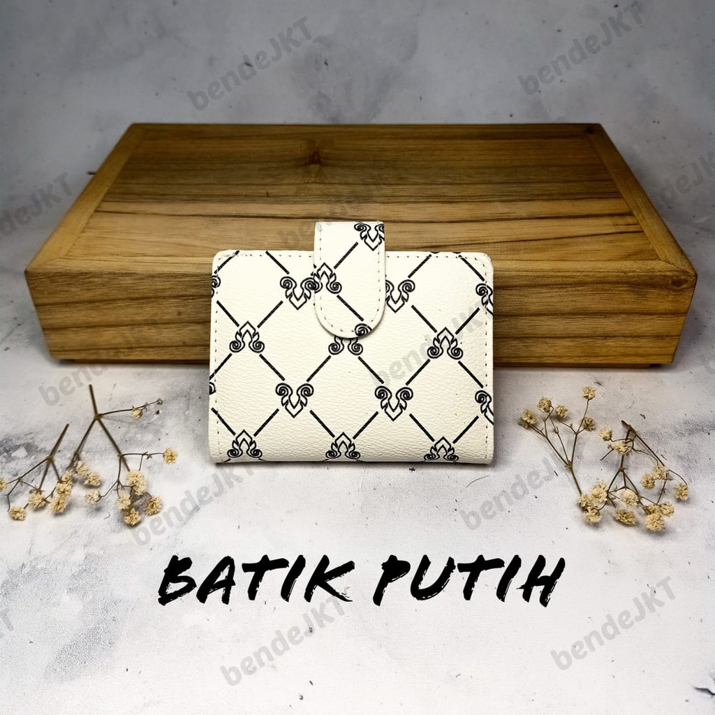 DOMPET KARTU MOTIF BATIK DAN UANG KERTAS PREMIUM WANITA  TEMPAT KARTU CARD