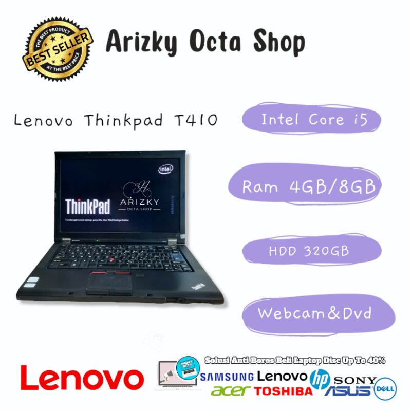 Laptop SECOND-BEKAS Intel Core i5 Lenovo Thinkpad ram 4GB Lcd 14&quot; mulus murah bagus ready stok