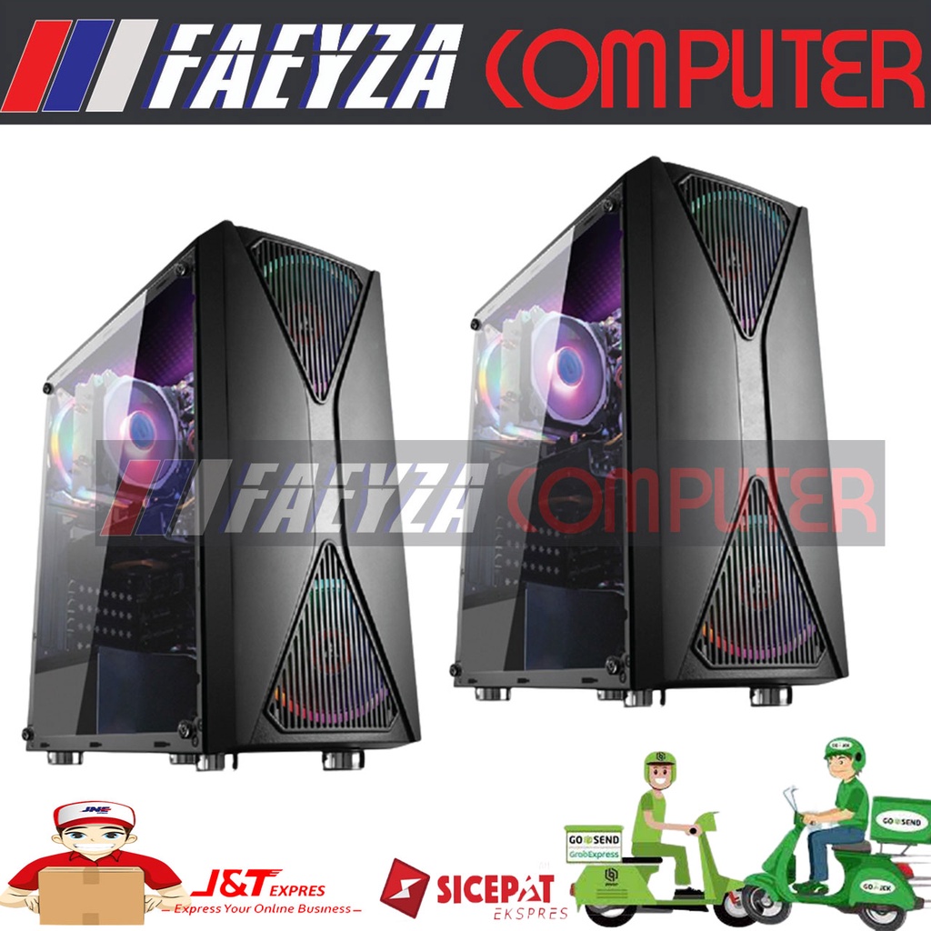 PC Gaming Lengkap intel core i7 7700 Vga NVIDIA GTX 1050Ti 4GB Ssd 256GB Lengkap LED 24 Samsung