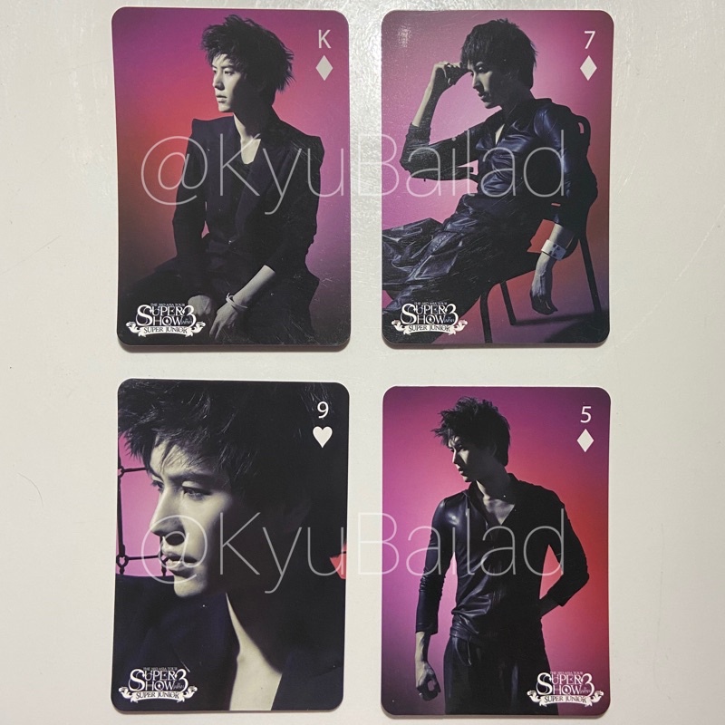 [BACA DESKRIPSI] OFFICIAL SUPER JUNIOR KYUHYUN SS3 PLAYING CARDS BONAMANA ERA PC PHOTOCARD