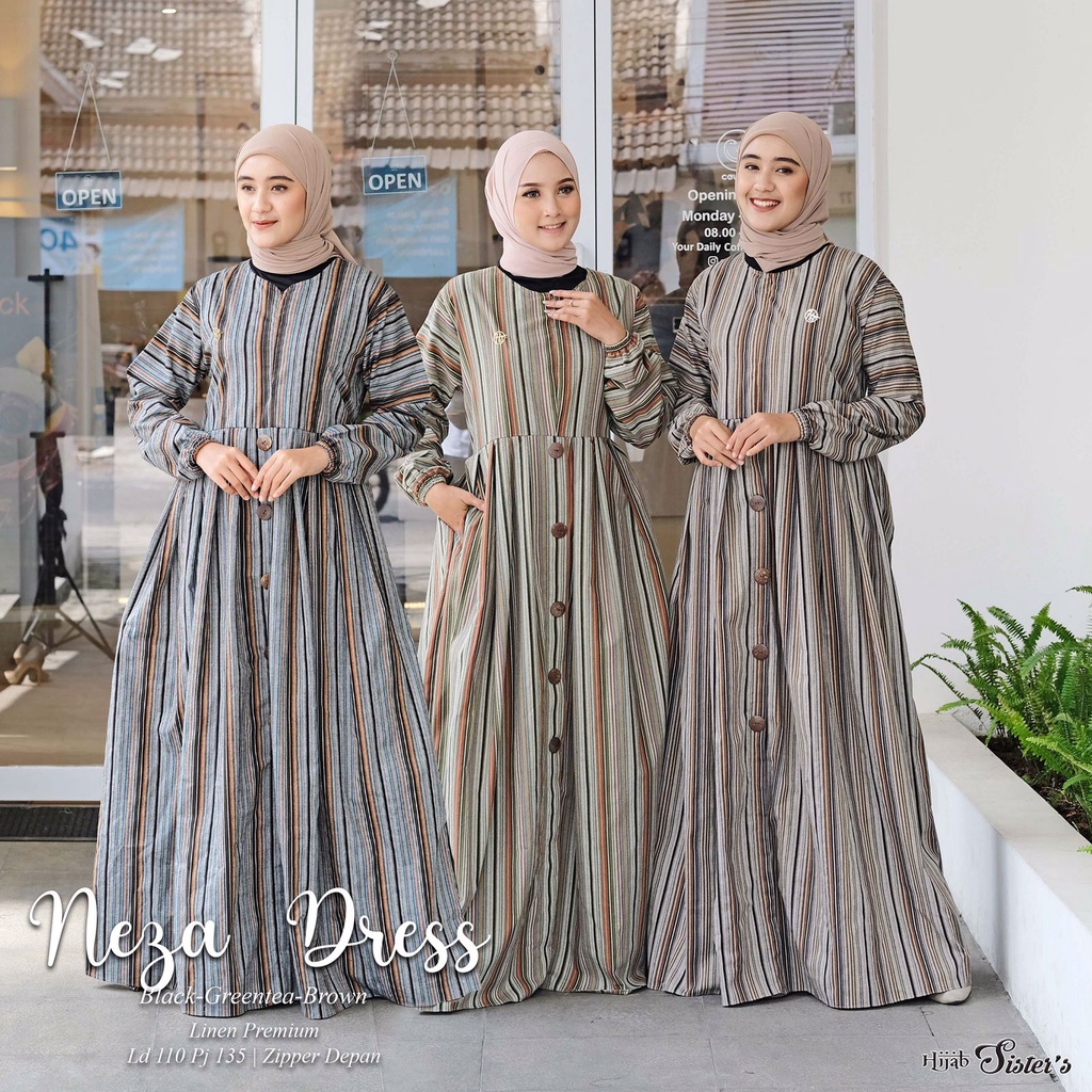 NEZA DRESS GAMIS ORI BY HIJAB SISTERS