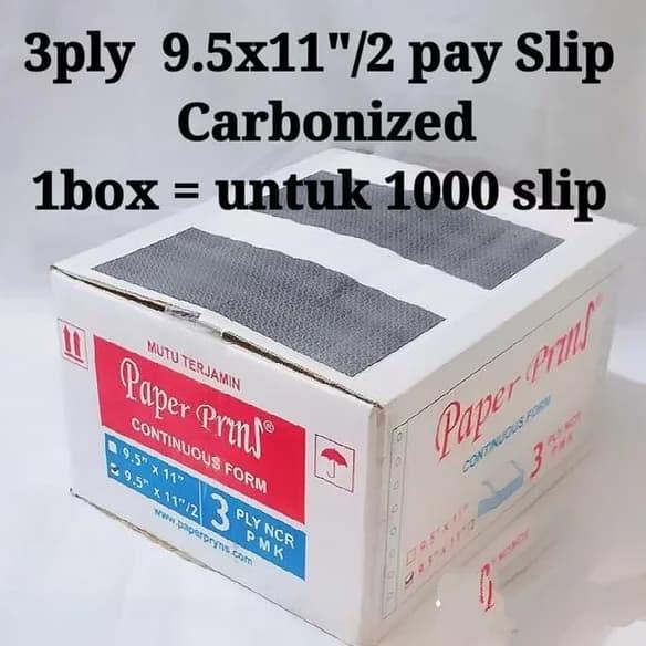 

Kertas Amplop Slip Gaji CF 9,5 x 11 /2 3Ply 1000set Hitam KERTAS HVS