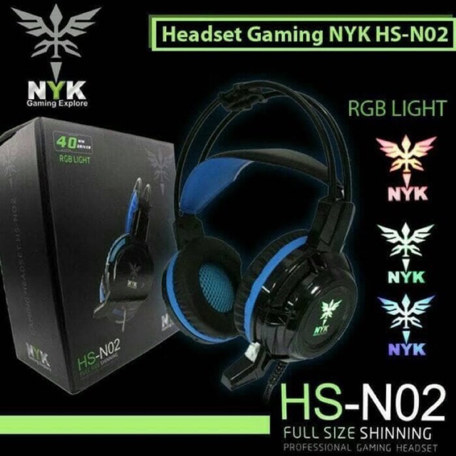 Headset Gaming NYK RGB HS N-02 / HS-N02