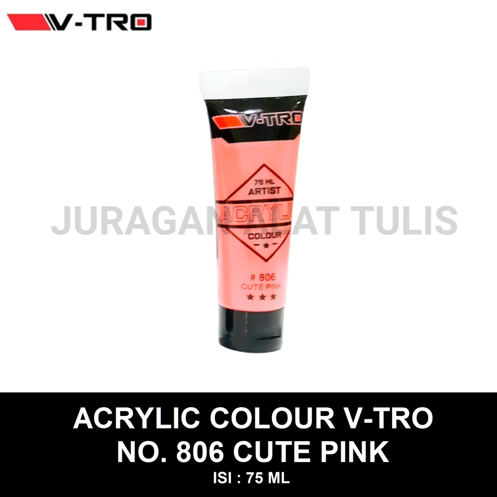 

CAT AKRILIK / ACRYLIC COLOUR 75 ML V-TRO NO. 806 CUTE PINK