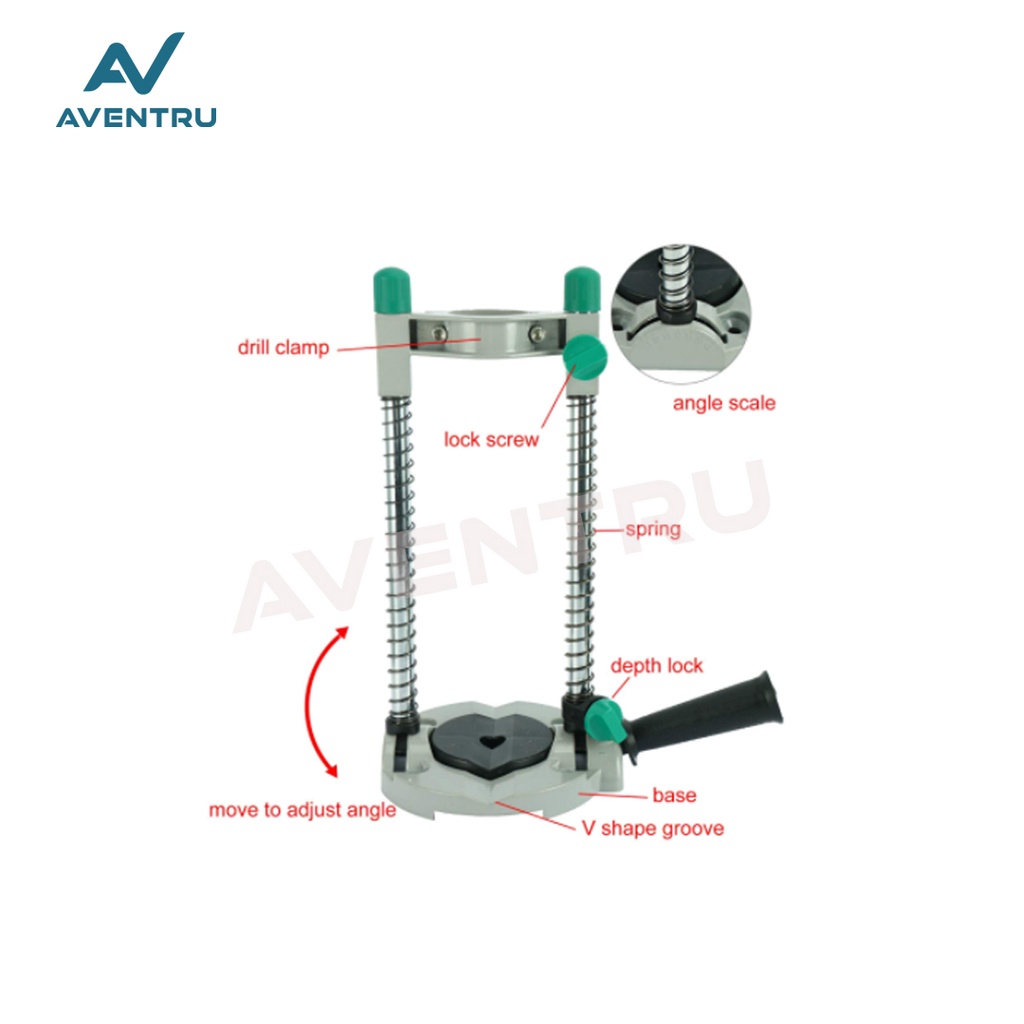 Stand Bor Portable Mesin Bor Drill Holder Dudukan Mesin Bor Tangan