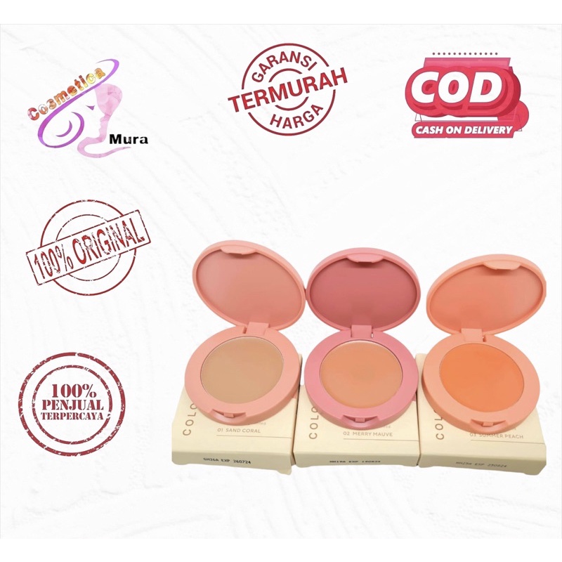 wardah colorfit blush on cream Terbaru / WARDAH Colorfit Cream Blush