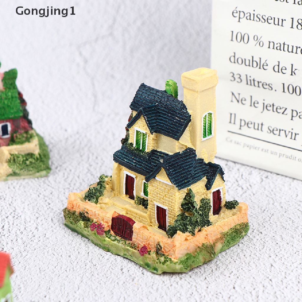 Gongjing1 Miniatur Rumah Peri Bahan Resin Untuk Dekorasi Taman