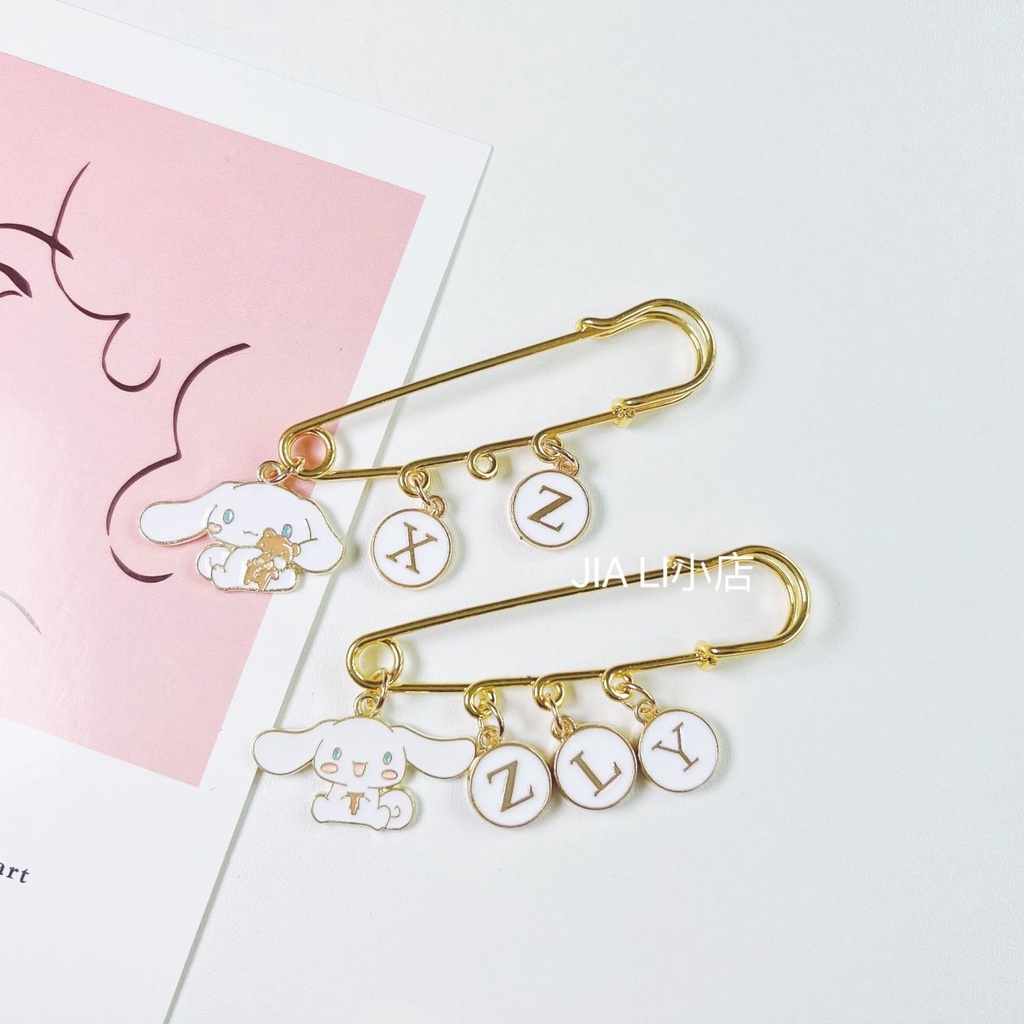 Bros Pin Bentuk Kartun Anjing Cinnamon Lucu Untuk Aksesoris Fashion Diy