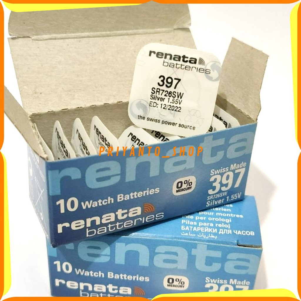 BATRE RENATA SR726SW SR726 SR 726 SW 397 BATTERY BATERAI ORIGINAL