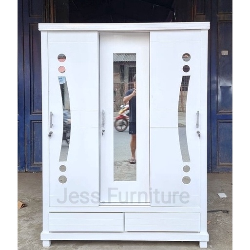 Lemari 3Pintu GAMIS , Lemari Baju 3Pintu Sliding , Lemari Pakaian 2Pintu GESER , Lemari Baju Sliding