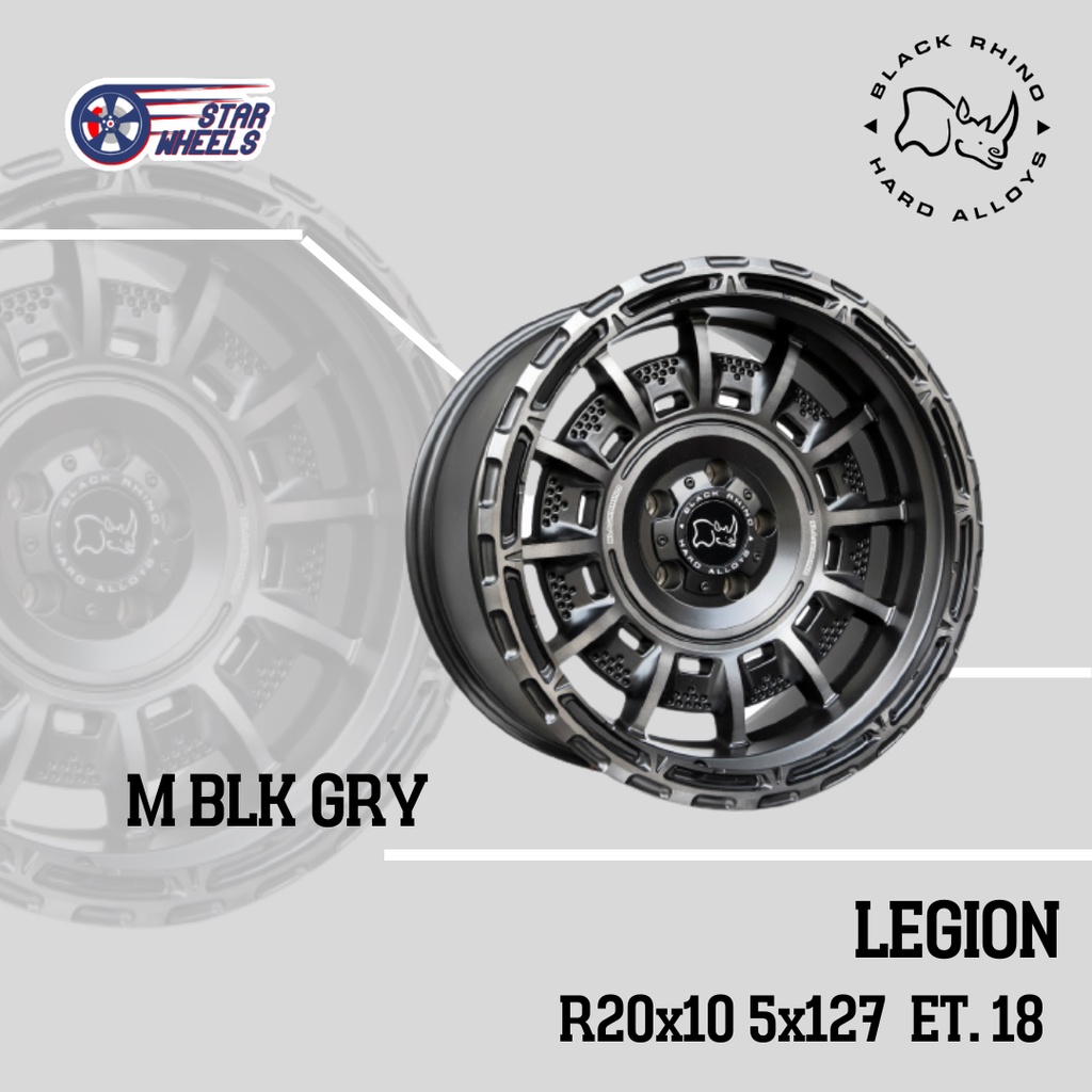 Velg Black Rhino Legion R20 x 10 5x127 ET.18