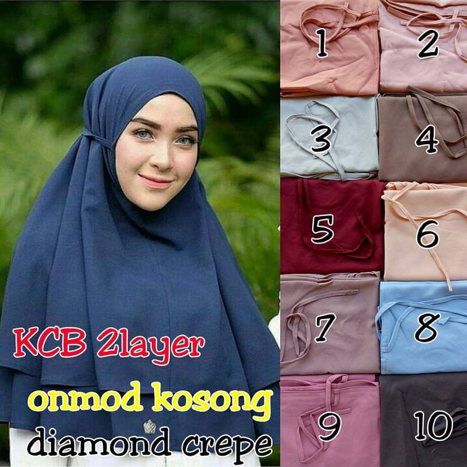 jilbab hijab kcb 2layer