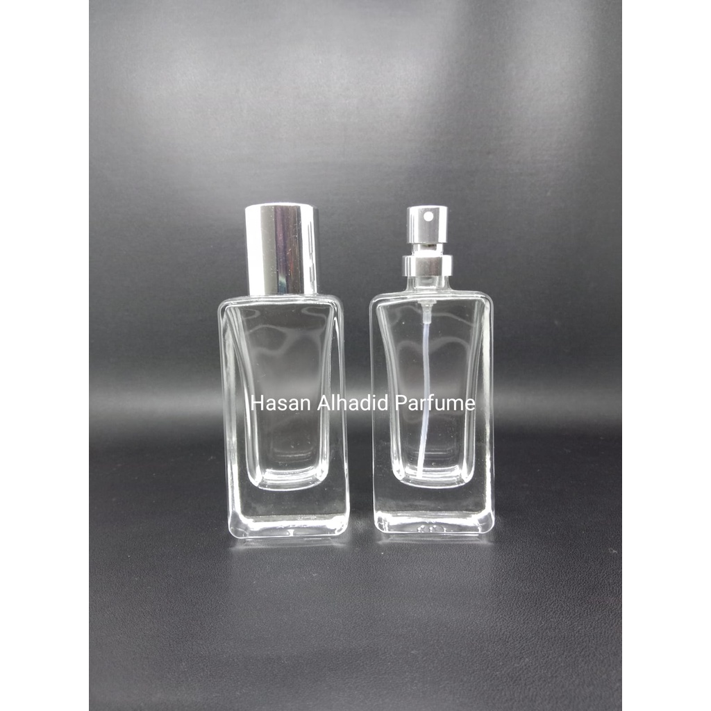 Botol Parfume V32652 30ml Pum Silver Tutup Silver NonFull Eceran/Pcs