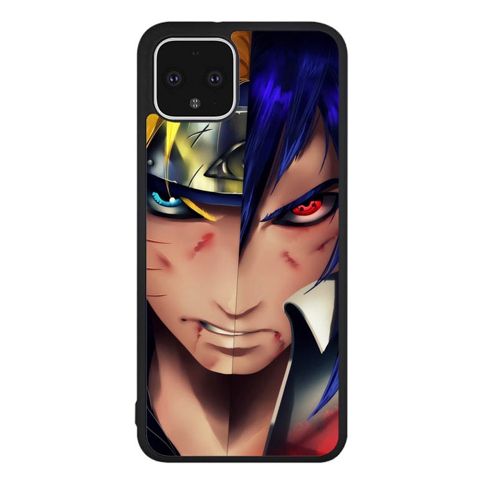 Casing Hardcase Custom Case Google Pixel 2, 3, 3A, 4, 5 XL, 6 Pro Naruto V Sasuke X02230