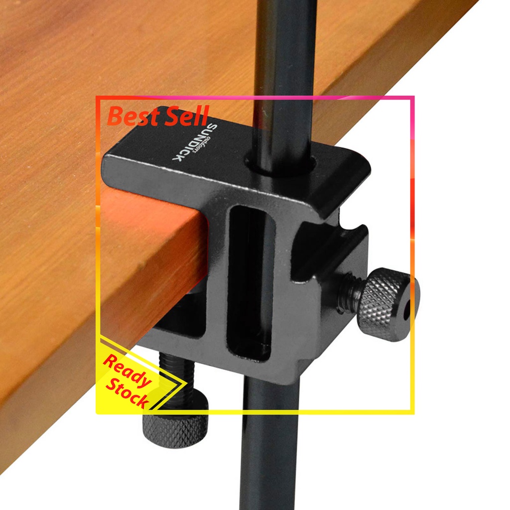SUNDICK Light Stand Table Clamp Light Table Fixing Clamp Desk Mount Stand