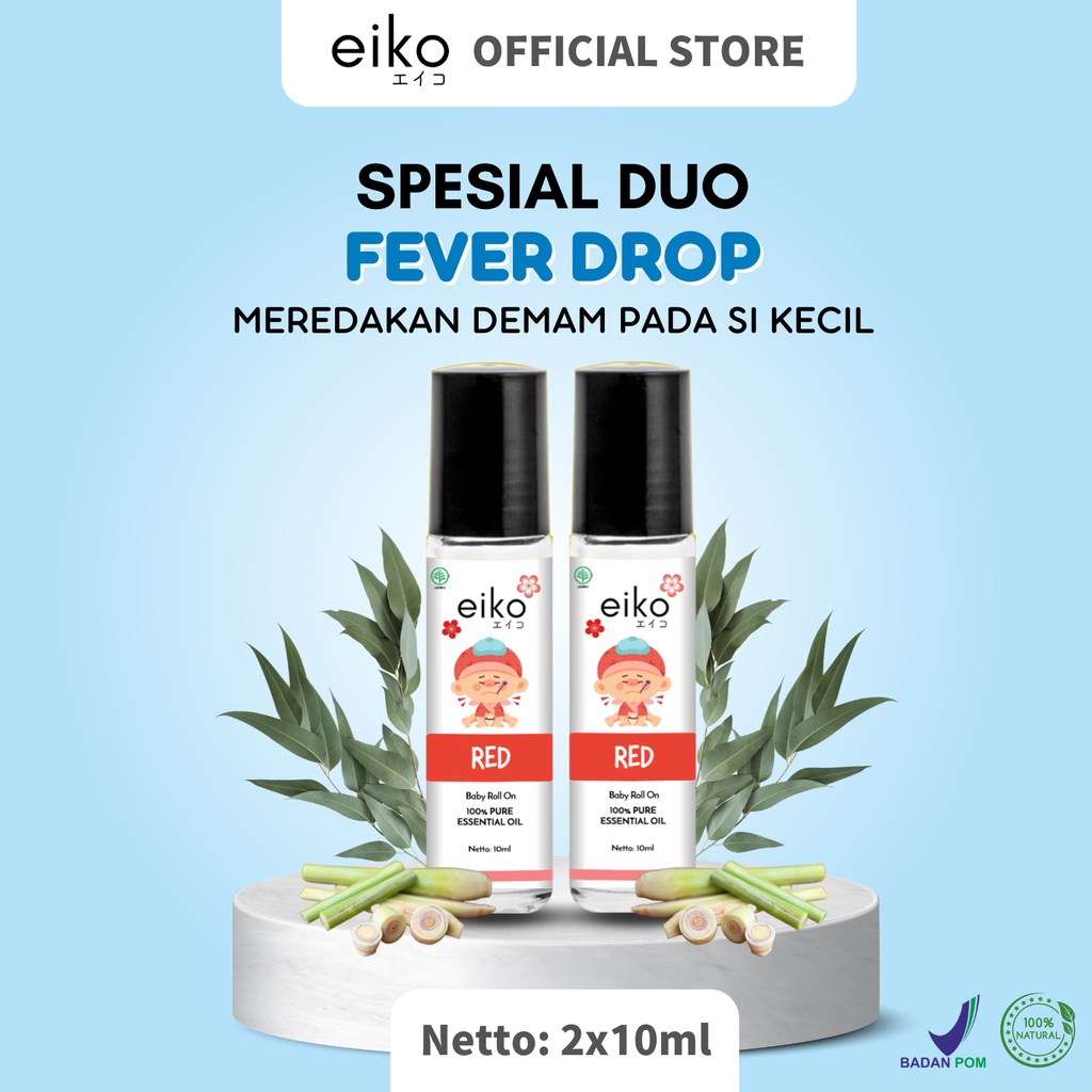 Essential Oil Baby EIKO - EIKO Baby Oil - EIKO RED Package Special Duo Fever Drop